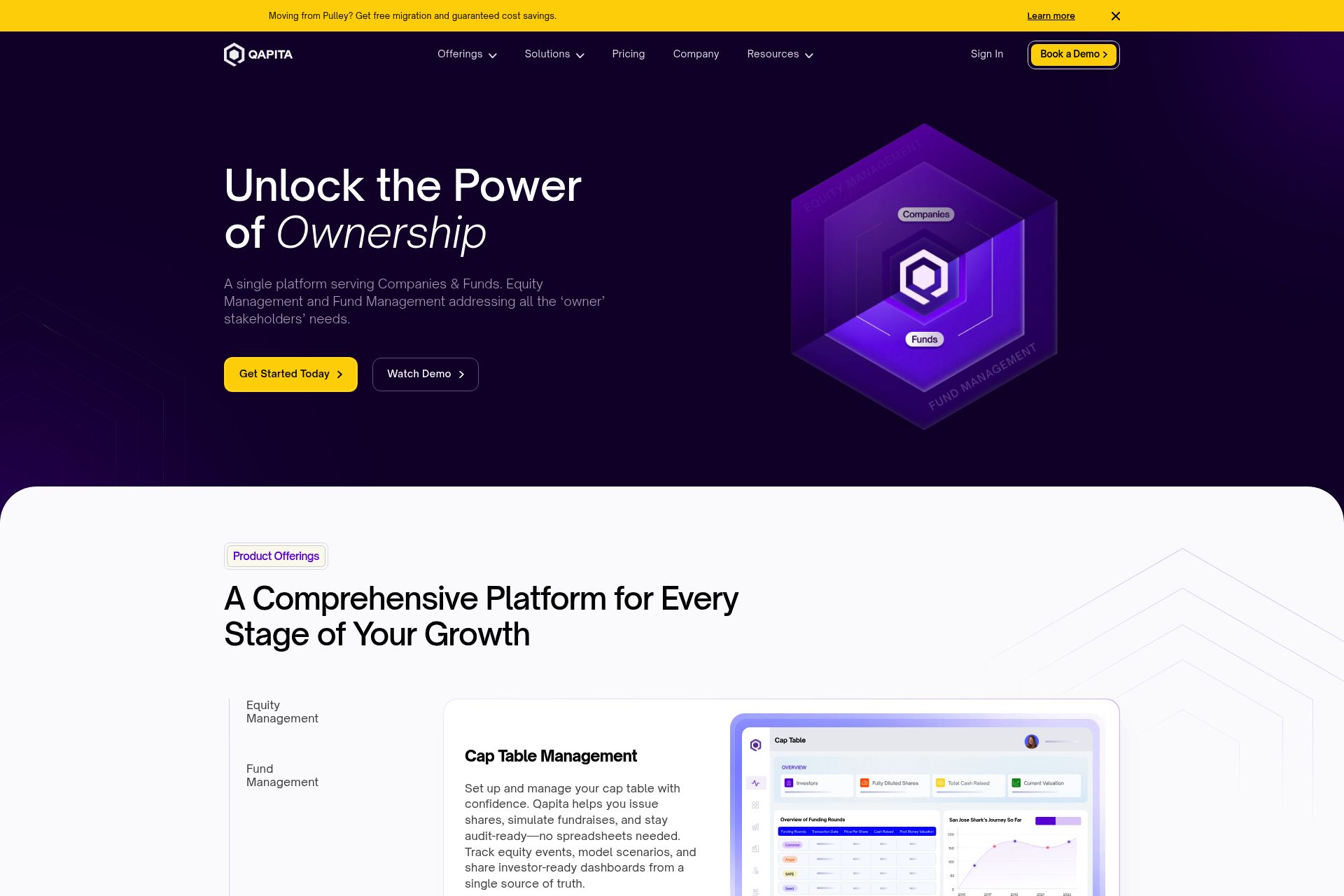 Qapita startup program screenshot