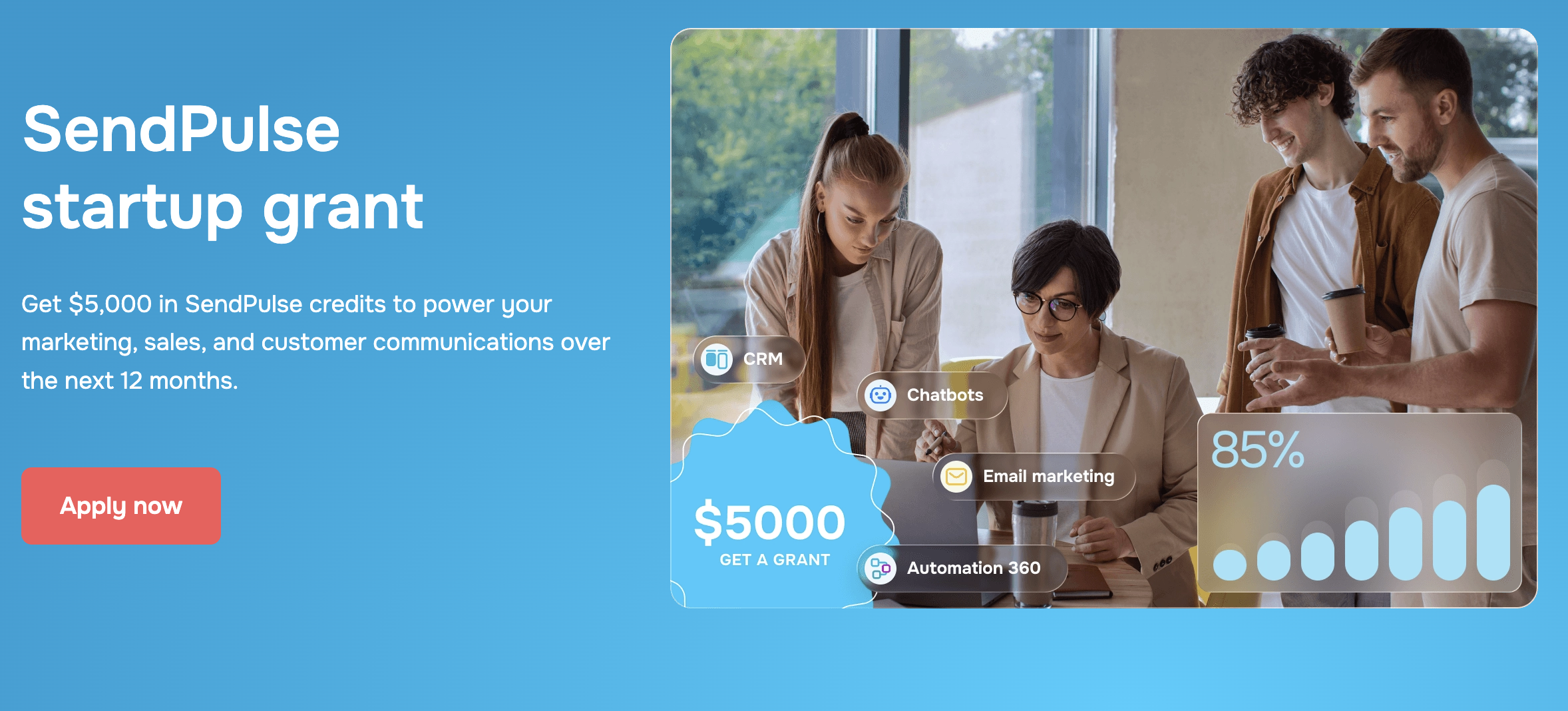SendPulse startup program screenshot
